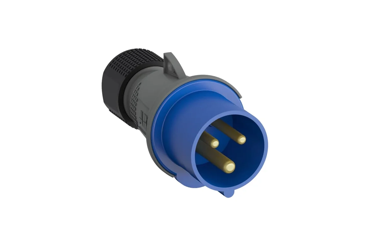 Кабельная вилка ABB Easy&Safe 216EP6, 16А, 2P+E, IP44, 6ч 2CMA101947R1000