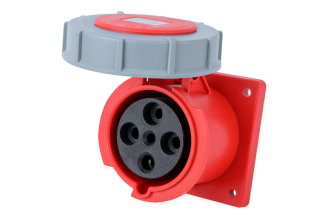 Розетка кабельная Dekraft 3Р+РЕ 63 А 380 В IP67 26272DEK