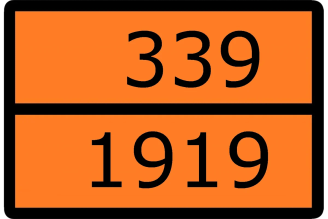 Знак EKF для маркировки опасных грузов «Номер ООН 339/1919» an-7-339-1919