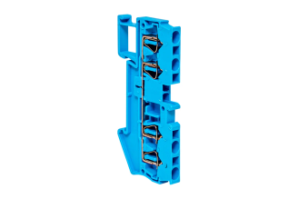 Клеммная пружинная колодка EKF PROxima JXB-ST-2.5 31 А 4 вывода голубая plc-jxb-st-2.5-4-blue