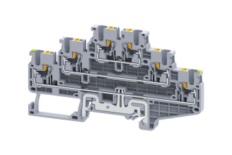 Клемма КЭАЗ OptiClip CP3LG-2,5-3L-PE-I PEN 3-ярусная push-in, арт. 331868