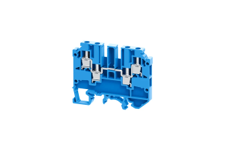 Клемма КЭАЗ винтовая четырехконтактная OptiClip CMC-2,5-QUATTRO-I-BU 0,2-4 мм² синяя 289794