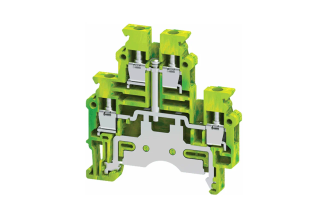 Клемма КЭАЗ заземляющая винтовая двухуровневая OptiClip CDLG-4-2L-PE-I-S 0,2-4 мм² 332740