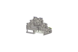 Пружинная клемма Klemsan SRD 2,5-NFT, серая, 50 шт, 311669
