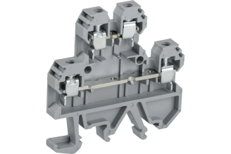 Двухуровневая винтовая клемма IEK КВИ-4-2L 4 мм² серая 50 шт YZN30-004D-K03