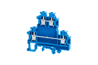 Клемма КЭАЗ OptiClip CDL-4-2L-I-BU двухъярусная винтовая 32 А 289804