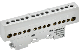 Шина L фаза IEK TEKFOR 8x12-10-Ср изолированная TF-NN20-10-KL-K03