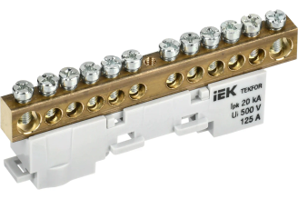 Шина N ноль неизолированная IEK TEKFOR 8x12-12-С TF-NN20-12-DL-K07