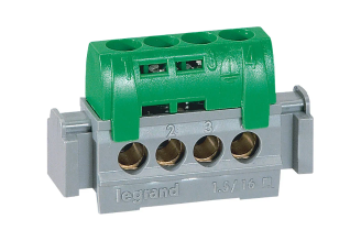 Клеммная колодка Legrand 004830 IP 2X земля, вертикальная, 47 мм