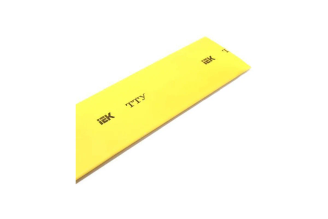 Термоусаживаемая трубка IEK ТТУ 1,5/0,75 мм желтая 1 м UDRS-D15-1-K05