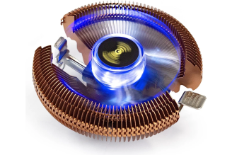Кулер ExeGate Wizard EE91-PWM.Cu.BLUEAl+Cu 90 мм TDP 80 Вт, 286154