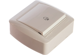 Кнопка звонка Lezard DEMET белая 711-0200-103