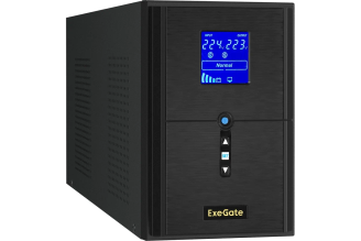 ИБП ExeGate SineTower SN-2000.LCD.AVR.3SH.1C13.RJ.USB для котла 2000 ВА 1600 Вт, 295983