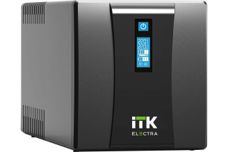 ИБП ITK ELECTRA ET 1.5 кВА 900 Вт с АКБ 2×9 А·ч EET-1500VA-1-002