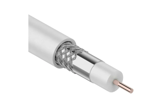 Коаксиальный кабель PROCONNECT RG-6U 75 Ом белый 50 м 01-2205-50