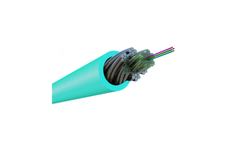Волоконно-оптический кабель Hyperline FO-AWS1-IN-503-4-LSZH-AQ OM3, 4 волокна, 448728