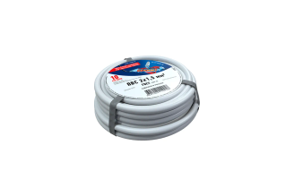 Провод REXANT ПВС 2x1,5 мм² белый 10 м, арт. 01-8035-10