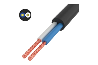 Провод REXANT ПВС 2x1,5 мм² черный 20 м, арт. 01-8033-20