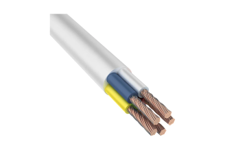 Провод REXANT ПВС 5x6 мм² белый 50 м 01-8074-50