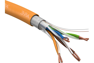 Кабель ЭРА витая пара F/UTP 4x2x24AWG Cat5e CU нг HF 305м Б0044687