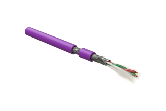 Кабель для шины Hyperline Profibus-DP 1x2x22 AWG SF/UTP PVC фиолетовый 444090