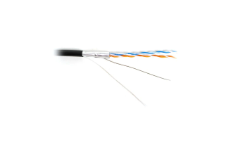 Кабель витая пара Hyperline FUTP2-C5-S24-SW-OUT-PE-BK-500 F/UTP 500 м 236277