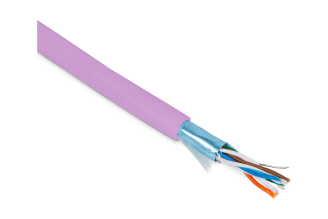 Кабель Hyperline FUTP4-C5E-P26-IN-PVC-PK-305 Cat.5e F/UTP розовый 444671