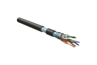 Кабель Hyperline FUTP4-C5E-S24-IN-LSZH-BK-305 Cat.5e F/UTP черный 444611