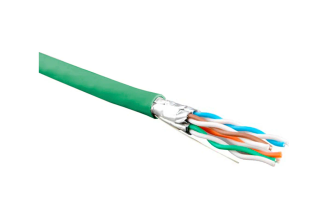 Кабель Hyperline UFTP4-C6-S23-IN-LSZH-GN-500, кат. 6 U/FTP, 23 AWG, зеленый, 445091