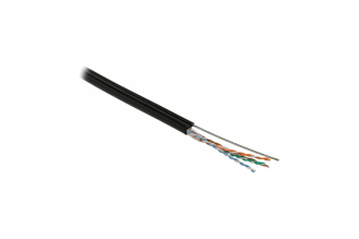 Кабель Hyperline UUTP4-C5E-S24-SW-OUT-PE-BK-500, витая пара U/UTP 5e 24 AWG, 500 м 236321