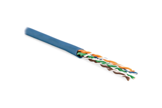Кабель витая пара Hyperline U/UTP Cat.6a LSZH синий 445105