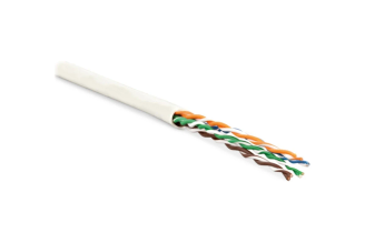 Кабель витая пара Hyperline UUTP4-C6-S23-IN-LSZH-WH-100 100 м, U/UTP, арт. 273520