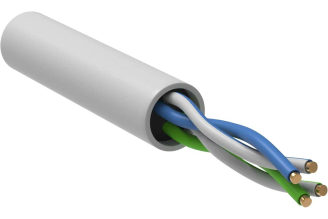 Витая пара IEK ITK U/UTP кат. 5e 2x2x24AWG LSZH белая 500 м LC1-C5E02-128