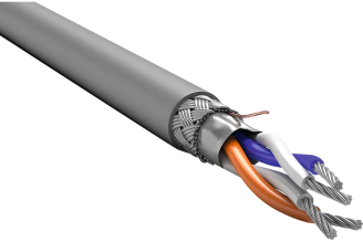 Кабель ITK RS-485 1x2х0,6 нг(А)-LS серый 200 м RC3-RS485-01-SF-2101