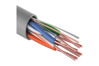 Кабель PROCONNECT LIGHT UTP 4PR 24AWG CCA CAT5e PVC серый 305 м 01-0043-2