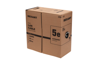 Кабель REXANT F/UTP CAT 5e PVC 4x2х0,48 мм внутренний 305 м 01-0152-R