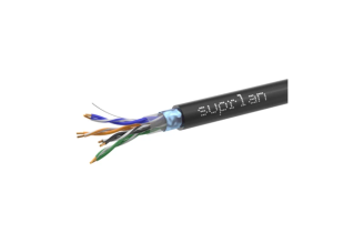 Сетевой кабель SUPRLAN Median FTP Cat.5e 4x2xAWG24 Cu PE внешний 305 м, 01-1034-1
