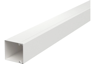 Кабель-канал металлический OBO Bettermann LKM 60x60x2000 мм, сталь белый (короб с крышкой) 6248608