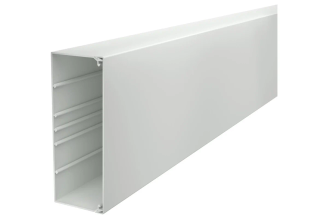 Кабельный канал OBO Bettermann WDK 210×80×2000 мм с крышкой, светло-серый 6027237