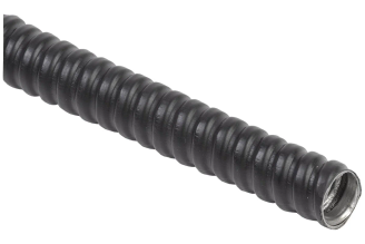 Металлорукав IEK Р3-ЦПнг-12 с протяжкой черный 50м CMP10-12-050