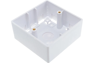 Настенная коробка NIKOMAX 86х86х38 мм, белая, NMC-BB86X86-WT