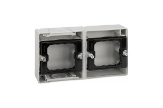 Основание под 2-местную рамку Simon 4400761-035, IP55, серое