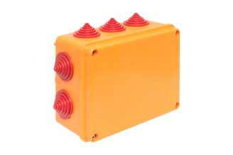 Огнестойкая коробка EKF 190x140x70 мм IP55, 5 двойных клеммников 1,5-10 мм², plc-kmrf-190-10-10