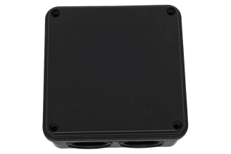 Распаячная коробка IEK КМ41233 100x100x50 мм IP44 черная UKO11-100-100-050-K02-44