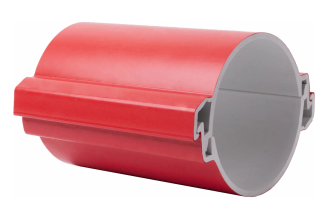 Гладкая труба EKF разборная ПВХ 110 мм 750Н красная PROxima tr-pvc-110-750-red