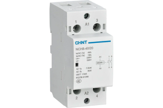 Контактор модульный CHINT NCH8-63/20 63 А AC24 В 2НО, арт. 256094, уп. 6 шт.