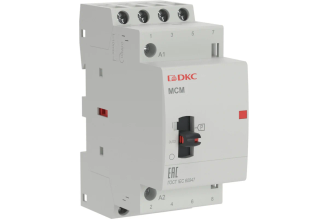 Контактор модульный DKC YON max MCM с ручным управлением 4P 25 А 240 В 4NO MCM-25-40-A240
