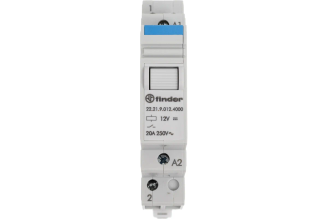 Модульное реле Finder 222190124000 1NO, 20 А, 12 В DC
