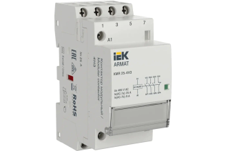 Модульный контактор IEK ARMAT KMR 25 А 24 В AC/DC 4NC AR-KMR20-025-04-024