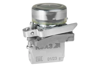 Кнопка КЭАЗ КМЕ4210мС черная 1НО IP65 284284